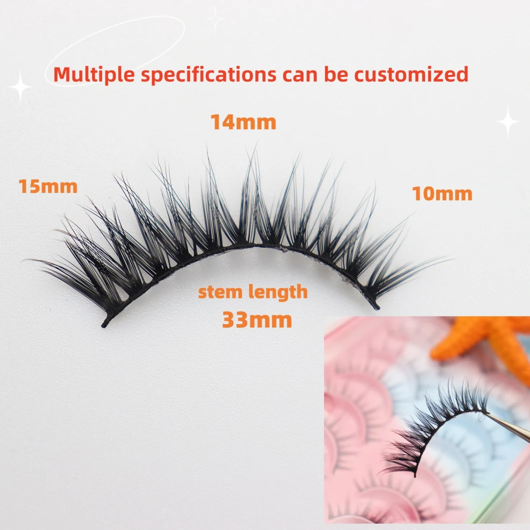 2023 New Cotton Eyelashes Faux Mink or Synthetic Magnetic Lashes Witheyeliner Kit Private Label Packaging Popular Eyelash