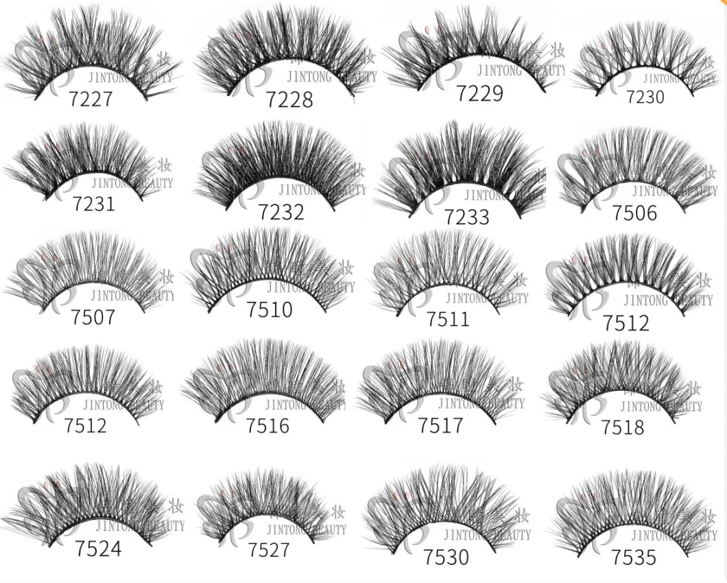 3D Mink Lashes False Eyelashes Vendor Colored Eyelash Full Strip Eyelashes