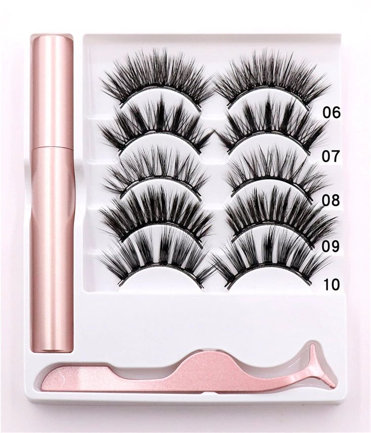 Newest Magnetic Eyelashes and Magnetic Eyeliner Kit with 10 Pairs Magnetic Eyelashes