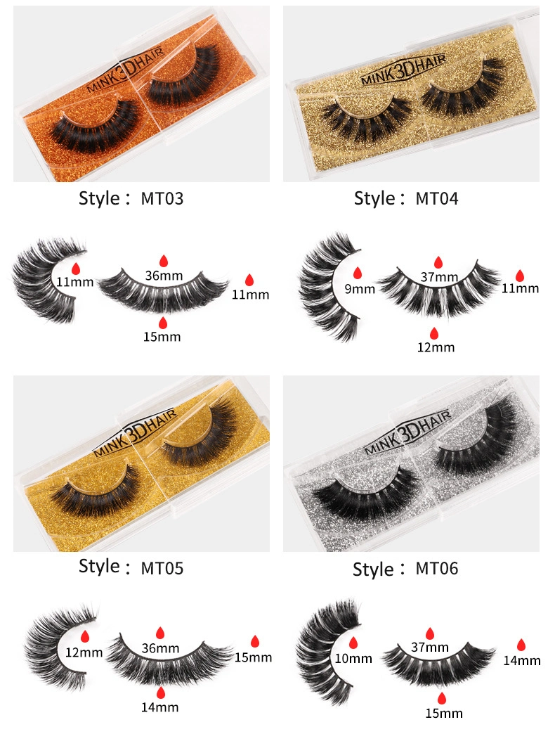 Wholesale Private Label Natural Synthetic Eyelashes False Real Mink Eyelash Online